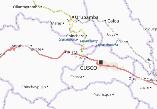 Kaart Plattegrond Cachimayo