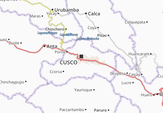 Karte Stadtplan Cusco