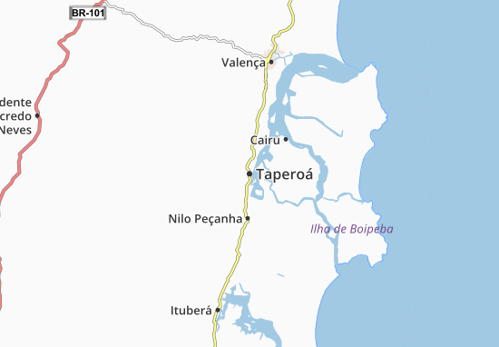 Taperoá Map