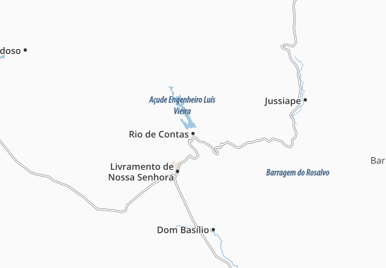 Karte Stadtplan Rio de Contas