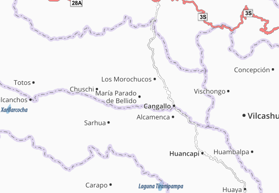 Karte Stadtplan María Parado de Bellido