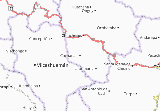 Kaart Plattegrond Cocharcas