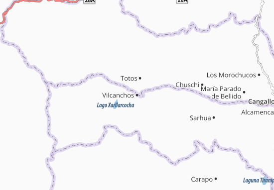 Karte Stadtplan Vilcanchos