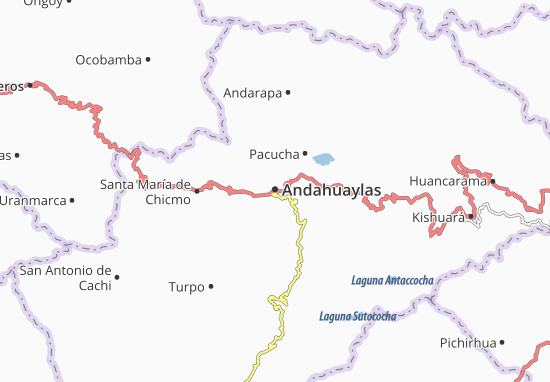 Kaart Plattegrond Andahuaylas