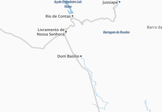Mapa Dom Basílio