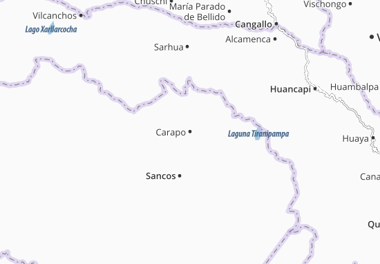 Karte Stadtplan Carapo