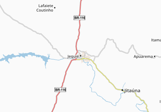 Karte Stadtplan Jequié