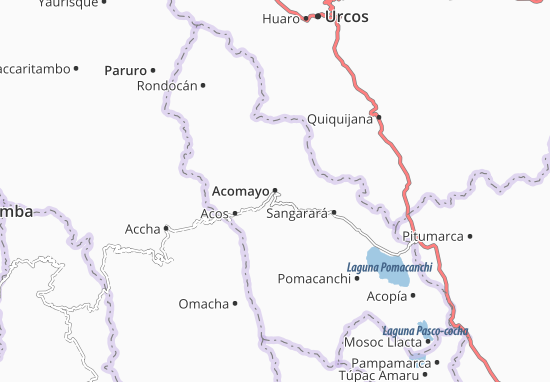 Kaart Plattegrond Acomayo