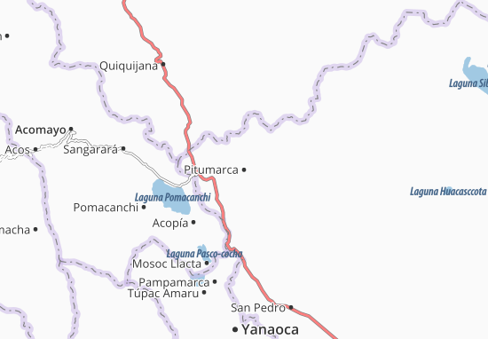 Karte Stadtplan Pitumarca