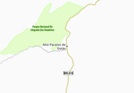 Kaart Plattegrond Alto Paraíso de Goiás