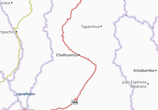 Kaart Plattegrond Chalhuanca