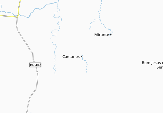 Kaart Plattegrond Caetanos