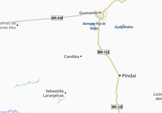 Kaart Plattegrond Candiba