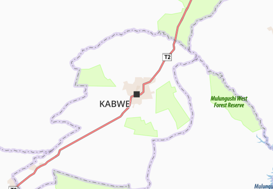 Kaart Plattegrond Kabwe