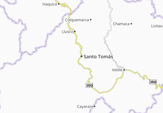 Karte Stadtplan Santo Tomás