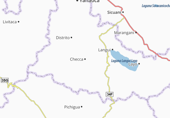 Karte Stadtplan Checca