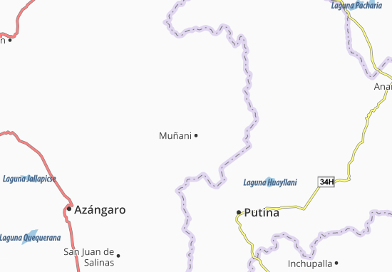 Karte Stadtplan Muñani