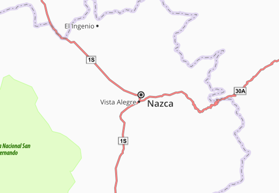 Karte Stadtplan Nazca