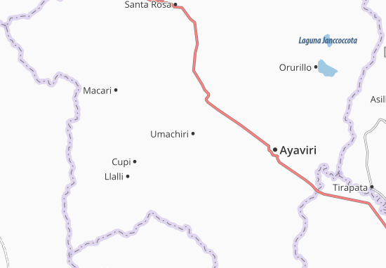 Kaart Plattegrond Umachiri