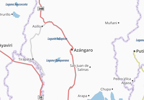 Kaart Plattegrond Azángaro