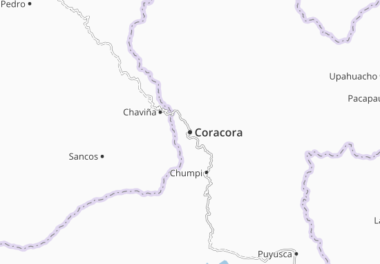 Karte Stadtplan Coracora