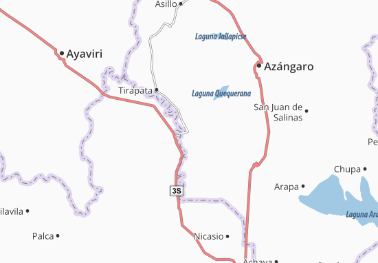 Kaart Plattegrond José Domingo Choquehuanca