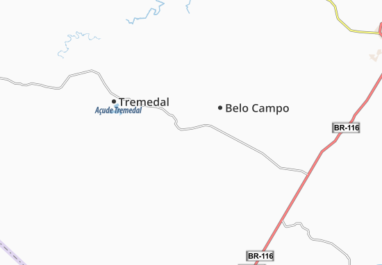 Kaart Plattegrond Belo Campo