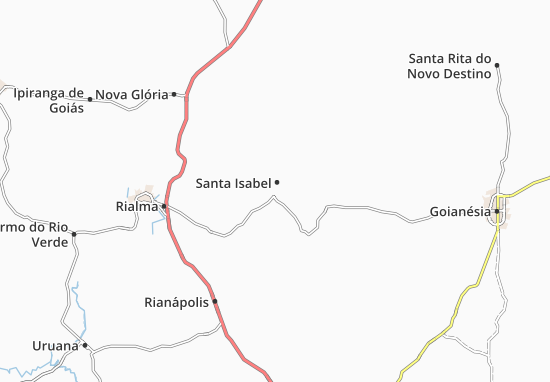 Kaart Plattegrond Santa Isabel