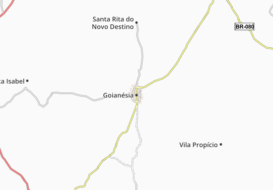 Karte Stadtplan Goianésia