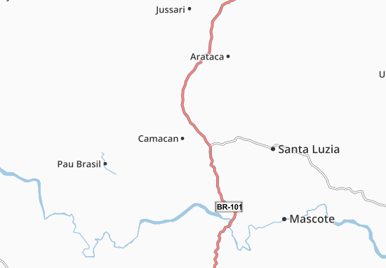 Karte Stadtplan Camacan