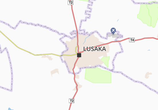 Mapa Lusaka