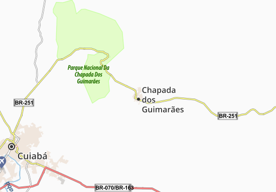 Kaart Plattegrond Chapada dos Guimarães