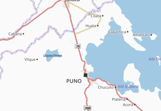 Karte Stadtplan Paucarcolla
