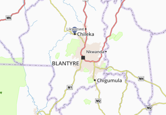 Kaart Plattegrond Blantyre