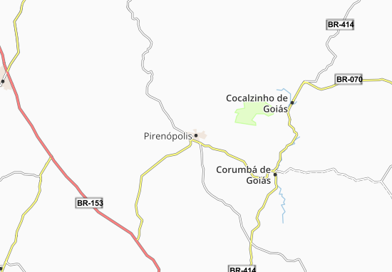 Kaart Plattegrond Pirenópolis