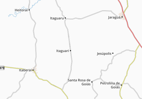 Karte Stadtplan Itaguari