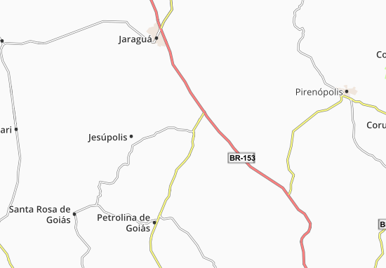 Kaart Plattegrond São Francisco de Goiás