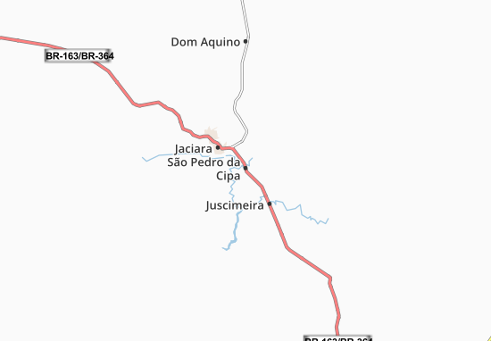 Karte Stadtplan São Pedro da Cipa