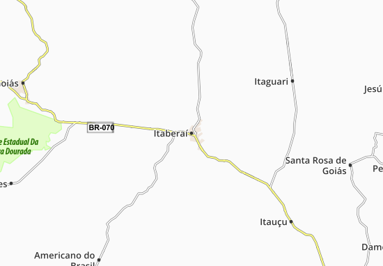 Kaart Plattegrond Itaberaí