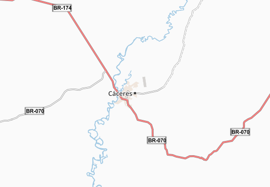 Mapa Cáceres