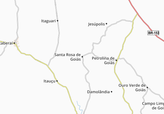 Mapa Santa Rosa de Goiás
