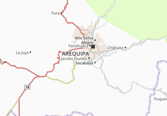 Karte Stadtplan Tiabaya