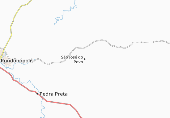 Kaart Plattegrond São José do Povo