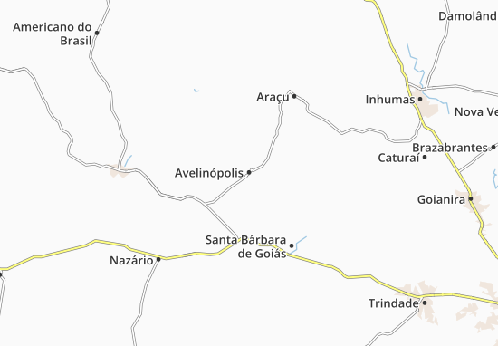 Kaart Plattegrond Avelinópolis