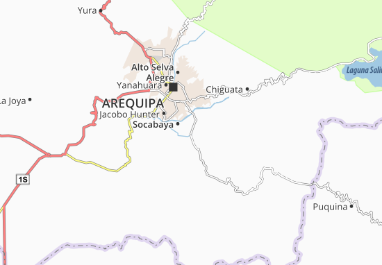 Karte Stadtplan Characato