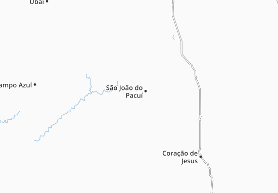 Kaart Plattegrond São João do Pacuí