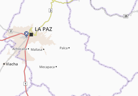 Karte Stadtplan Palca