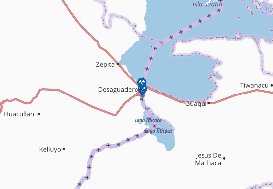 Karte Stadtplan Desaguadero