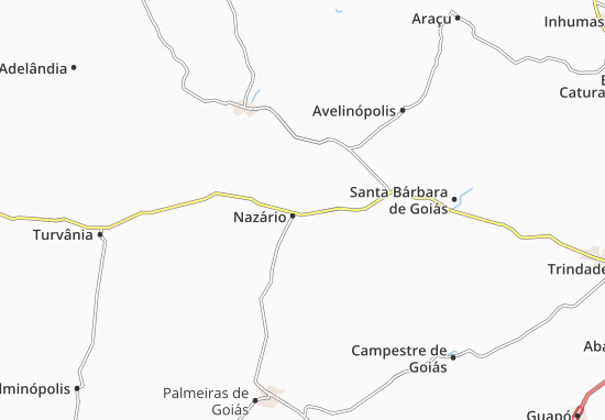 Kaart Plattegrond Nazário