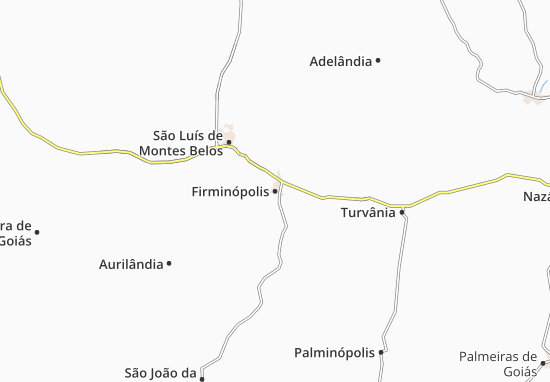 Kaart Plattegrond Firminópolis